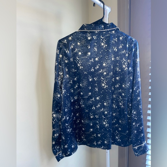 ASOS (Vera Moda) Long Sleeve Cosmic Print Pajama TOP (top only) 💥NEW💥 US 14 - Picture 2 of 5
